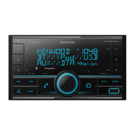 Kenwood DPX395MBT Double DIN in-Dash Digital Media Receiver with Bluetooth