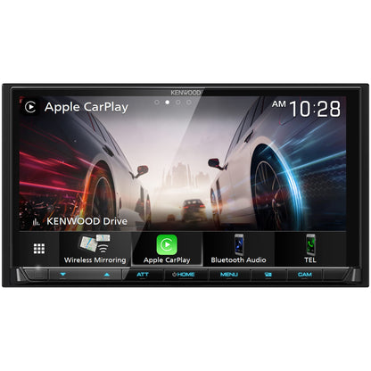 Kenwood DMX9708S 6.95" AM FM HD Bluetooth Car Stereo Wireless CarPlay Android Auto, Maestro Compatible