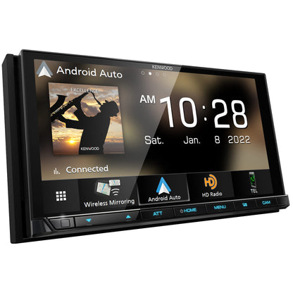Kenwood eXcelon DMX958XR 6.8″ Digital Multimedia Receiver with Wireless Apple CarPlay, Android Auto, HD Radio & Maestro Integration