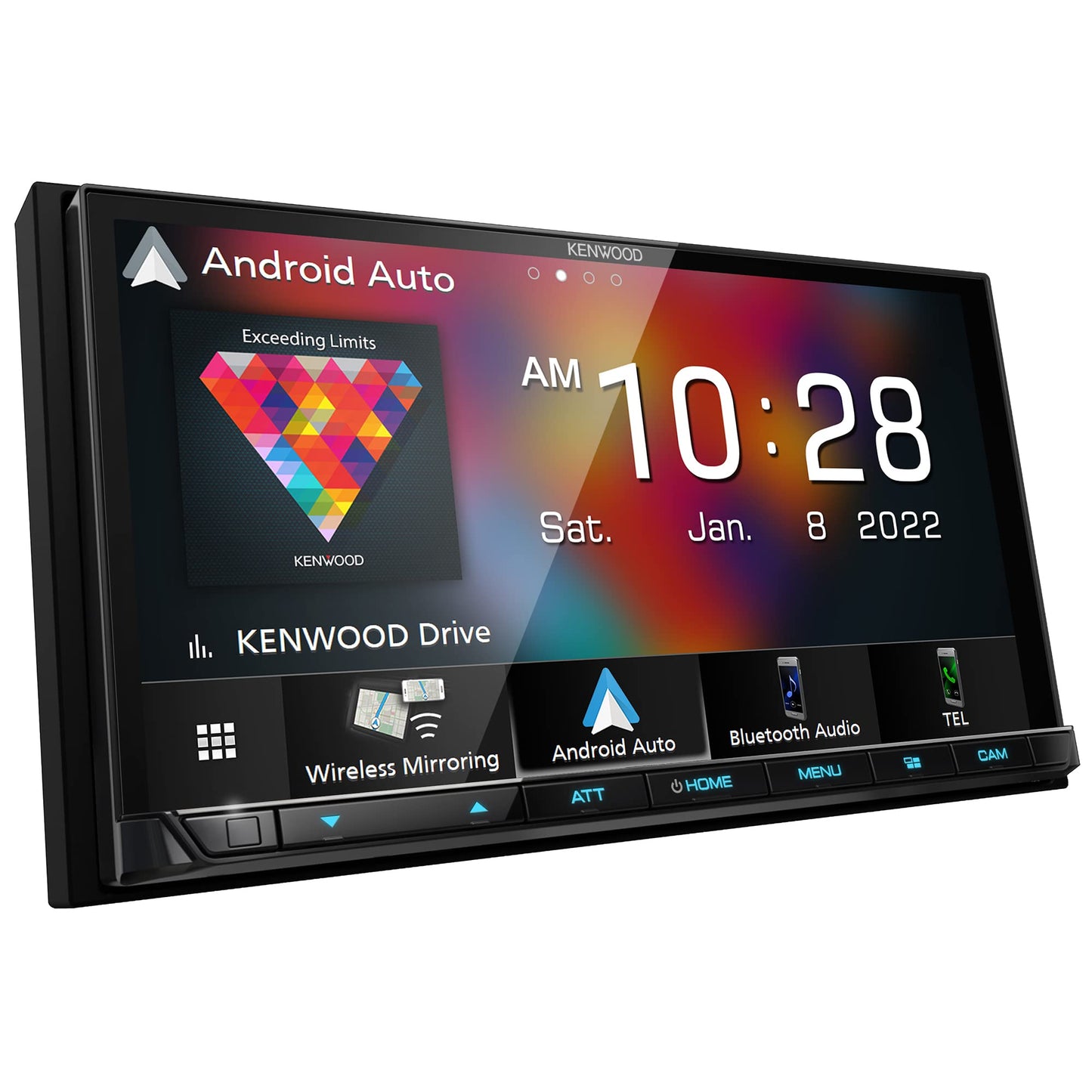 Kenwood DMX9708S 6.95" AM FM HD Bluetooth Car Stereo Wireless CarPlay Android Auto, Maestro Compatible