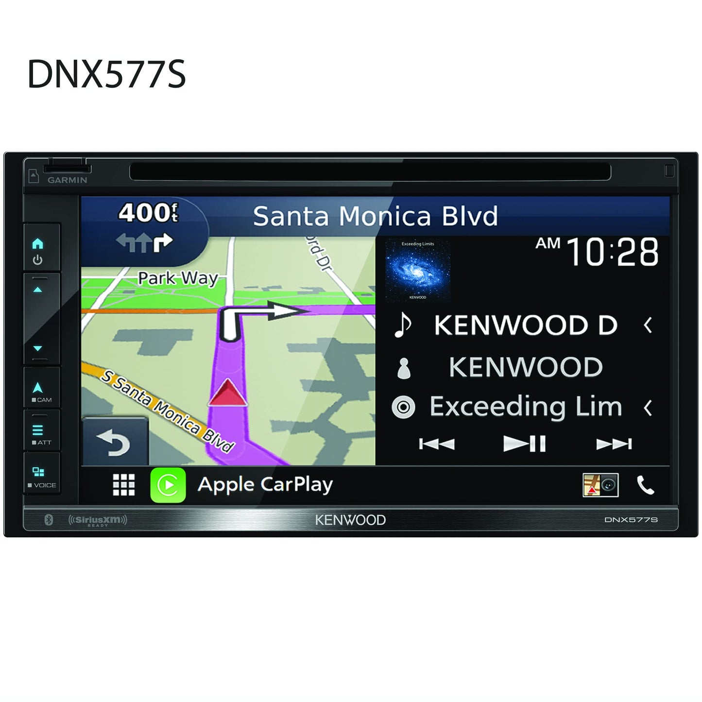 Kenwood DNX577S 6.8" AM FM CD DVD Apple CarPlay Android Auto Car Stereo Garmin Navigation