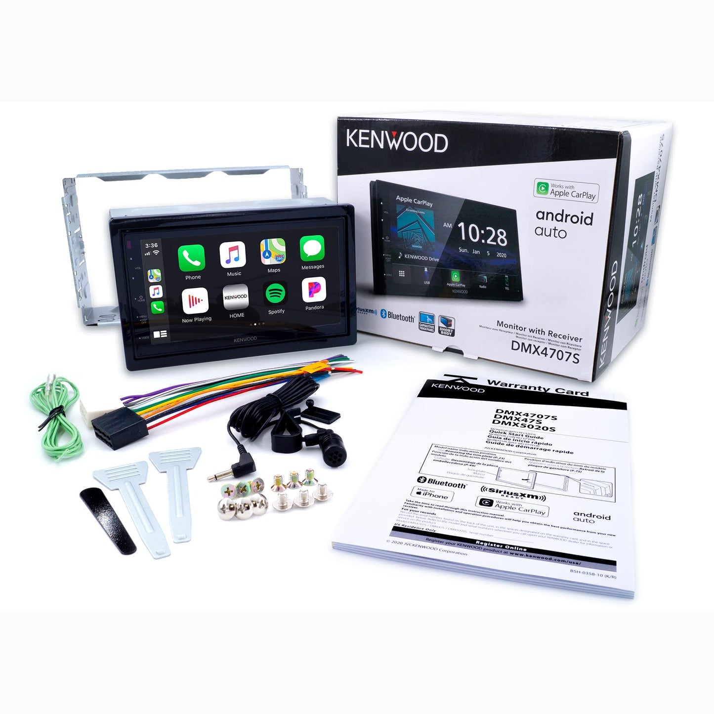 Kenwood DMX4707S 6.8" Digital Media Receiver | Apple CarPlay | Android Auto