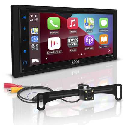 BOSS Audio BV850ACP Double-DIN CarPlay/Android Auto Receiver + Backup Camera