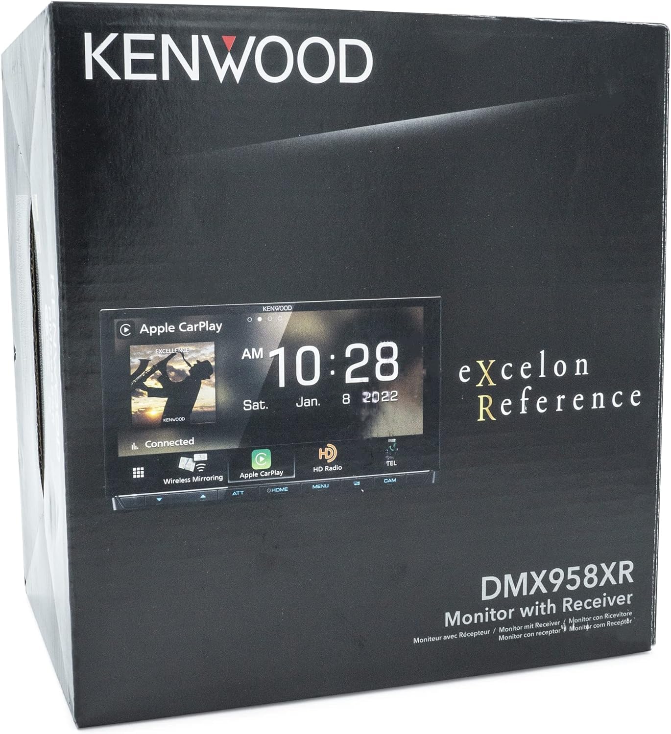 Kenwood DMX958XR 6.8" AM FM HD Wireless CarPlay, Android Auto + CMOS-230LP Backup Camera