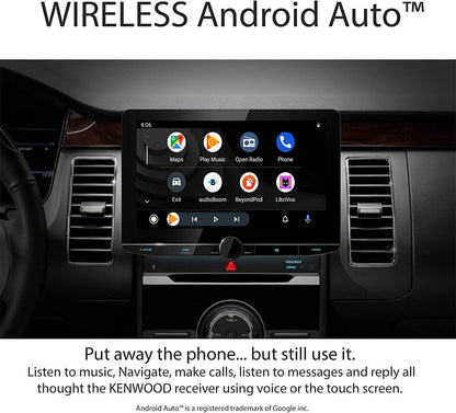 Kenwood eXcelon DNR1007XR 10.1" Wireless Apple CarPlay Android Auto Car Stereo + CMOS-740HD Backup Camera