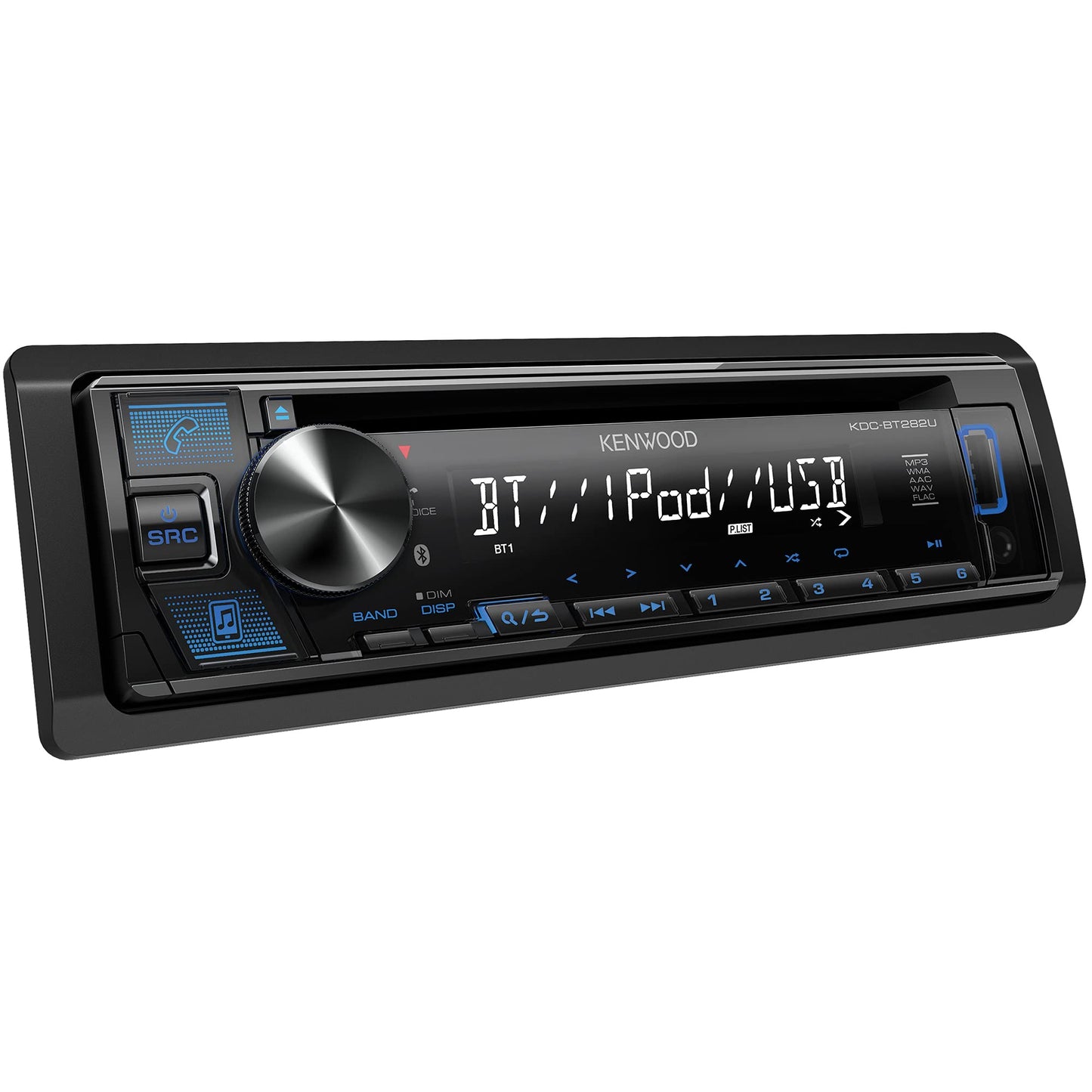 KENWOOD KDC-BT282U CD Car Stereo - AM FM, Bluetooth Audio, USB MP3, FLAC