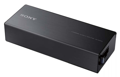Sony XMS-400D Ultra-Compact 4-Channel Class D Amplifier – 400W, High/Low-Level Inputs, Clean OEM Upgrade
