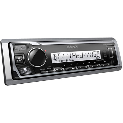 Kenwood KMR-M332BT Marine Boat Stereo - SDIN, AM FM Bluetooth  USB MP3