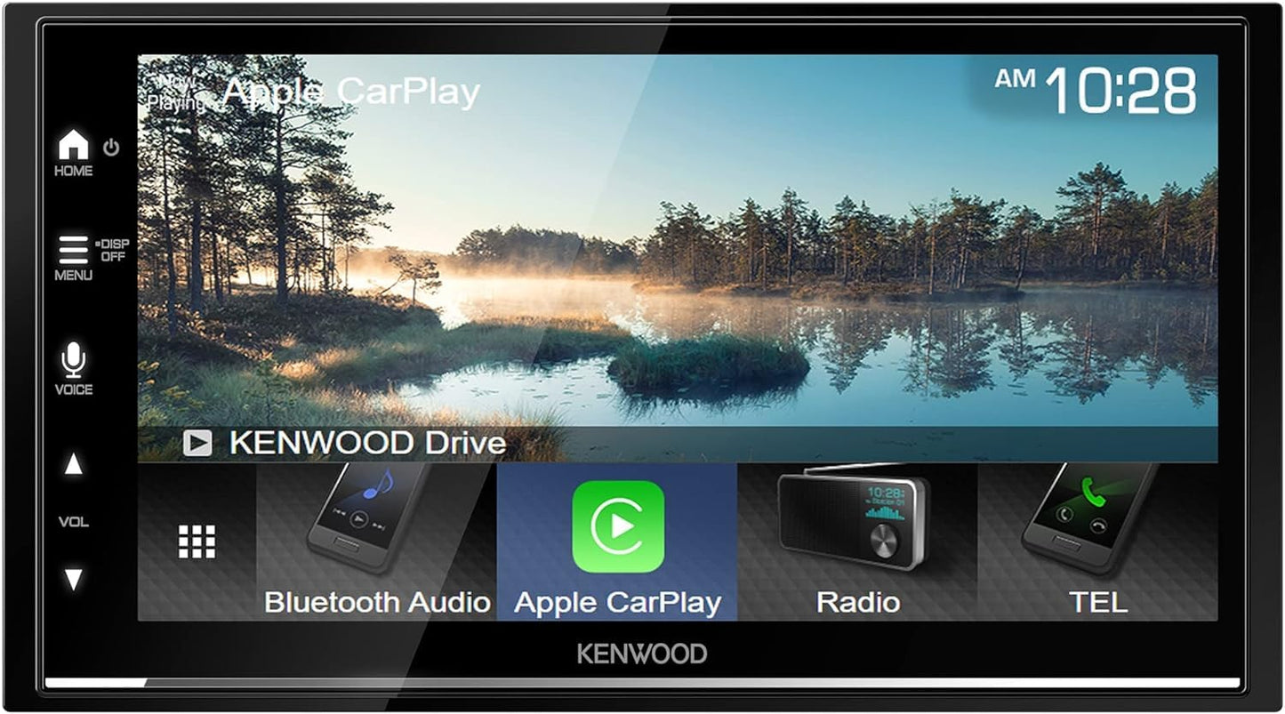 Kenwood DMX7709S 6.8" Touchscreen Car Stereo- Apple CarPlay, Android Auto + CMOS-240U Backup Camera