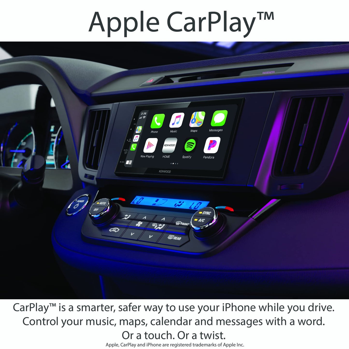 Kenwood DMX4707S 6.8" Digital Media Receiver | Apple CarPlay | Android Auto