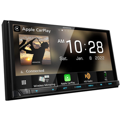 Kenwood eXcelon DMX908S 6.75″ Digital Multimedia Receiver with Wireless Apple CarPlay, Android Auto, HD Radio & 5V Preouts
