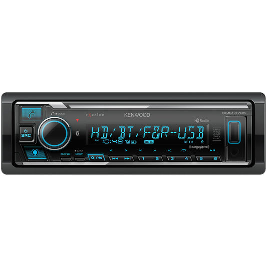 Kenwood KMM-X705 AM FM HD Bluetooth Digital Car Stereo - Single DIN