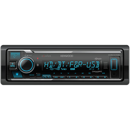 Kenwood eXcelon KMM-X705 AM FM HD Bluetooth Digital Car Stereo - Single DIN