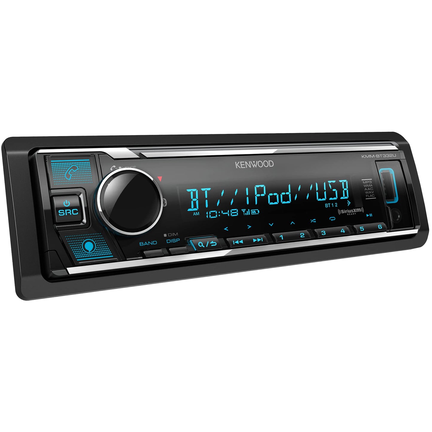 Kenwood KMM-BT332U AM FM USB Bluetooth Car Stereo + Alexa Built-In