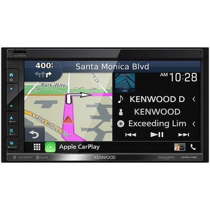Kenwood DNR476S AM FM Bluetooth GPS Garmin Navigation Apple CarPlay Android Auto Car Stereo
