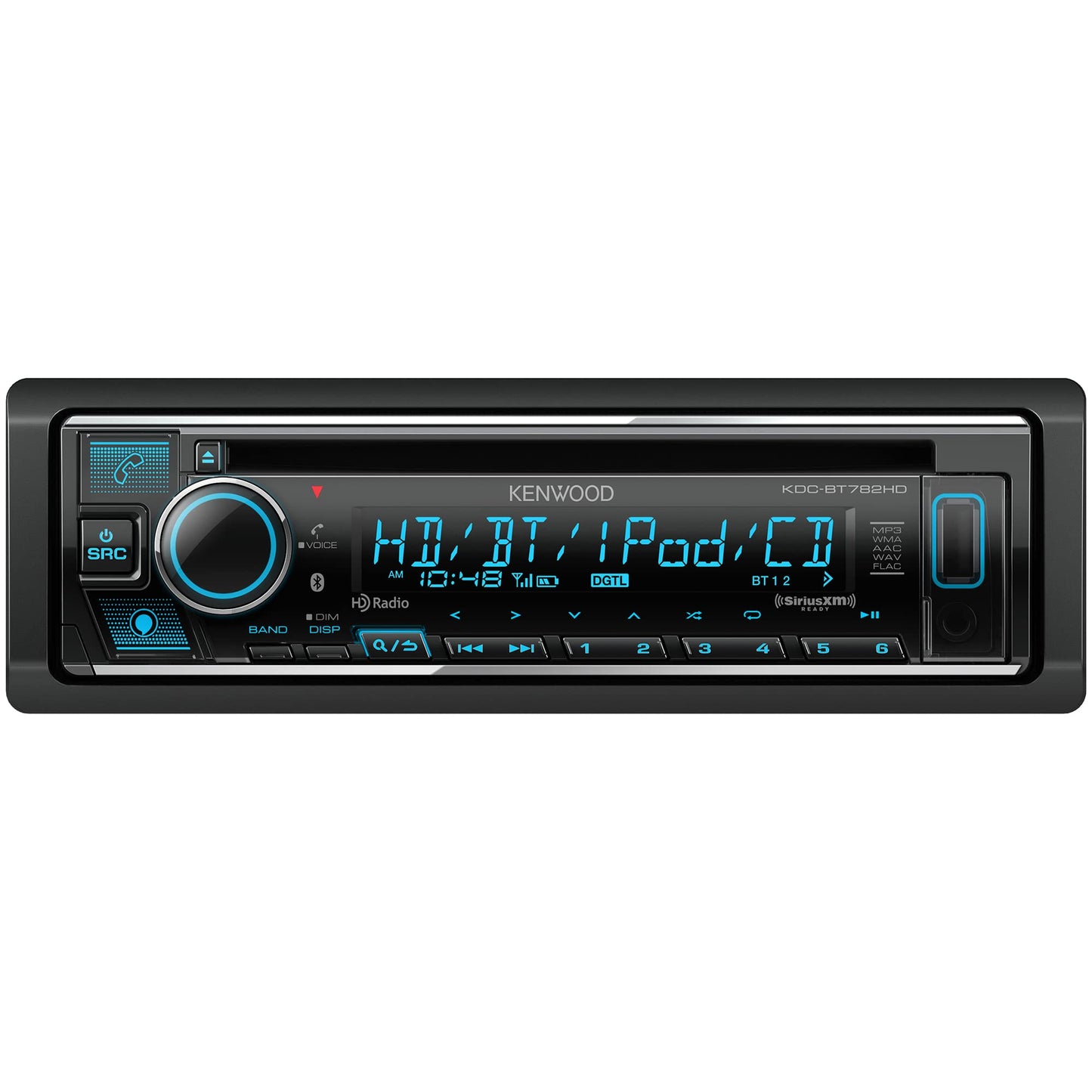 Kenwood KDC-BT782HD AM FM HD CD USB Bluetooth Car Stereo + Alexa Built-In