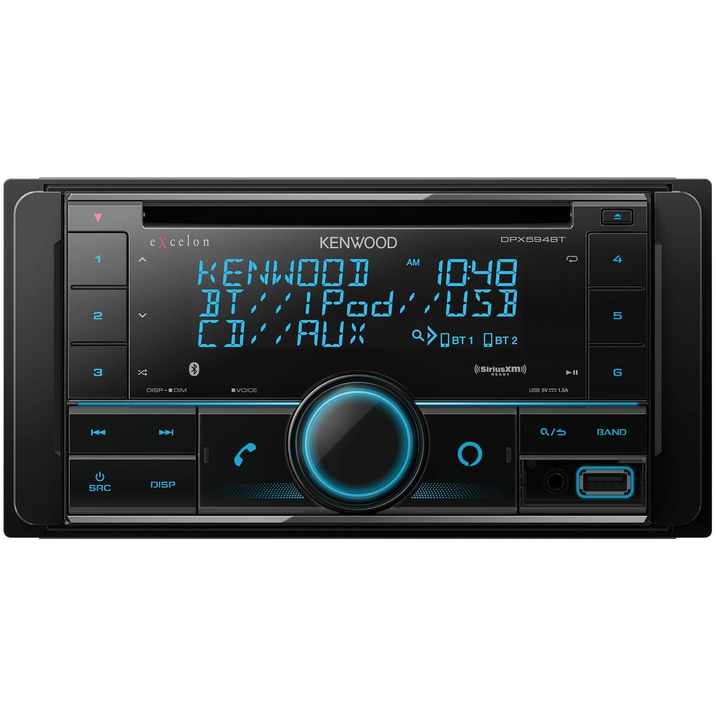 Kenwood DPX594BT Excelon AM FM CD Receiver with Bluetooth | Amazon Alexa Built-In