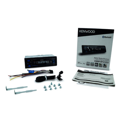 Kenwood KMM-BT232U Single-DIN Bluetooth USB AUX AM/FM Digital Media Receiver
