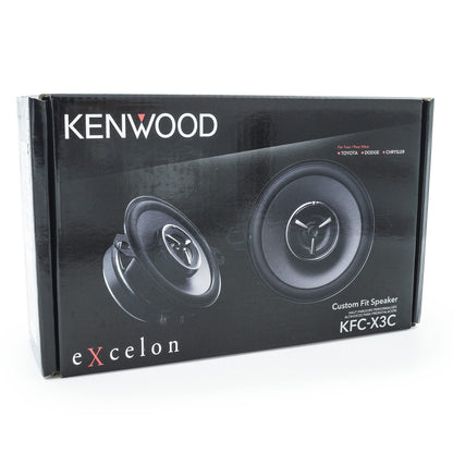 Kenwood eXcelon Excelon KFC-X3C 3.5-Inch Mid Range Car Speaker Silk Balanced Dome Tweeter