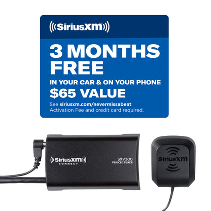 SiriusXM SXV300v1 Satellite Radio Vehicle Tuner, 1st 3 Months Free Subscription