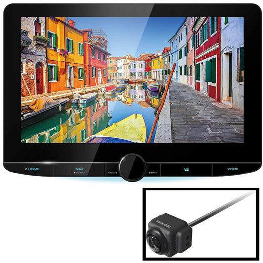 Kenwood DNR1007XR 10.1" Wireless Apple CarPlay Android Auto Car Stereo + CMOS-740HD Backup Camera