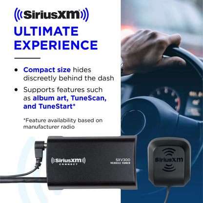 SiriusXM SXV300v1 Satellite Radio Vehicle Tuner, 1st 3 Months Free Subscription