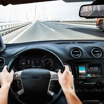 Kenwood DMX8709S 6.8" Touchscreen AM FM WiFi Bluetooth Car Stereo- Wireless Apple CarPlay, Android Auto