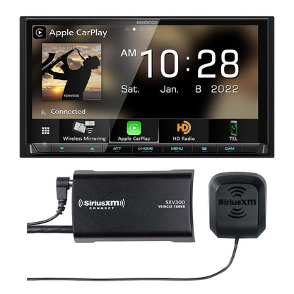 Kenwood eXcelon DMX908S 6.75″ Digital Multimedia Receiver with Wireless CarPlay, Android Auto, HD Radio + SiriusXM SXV300V1 Satellite Tuner