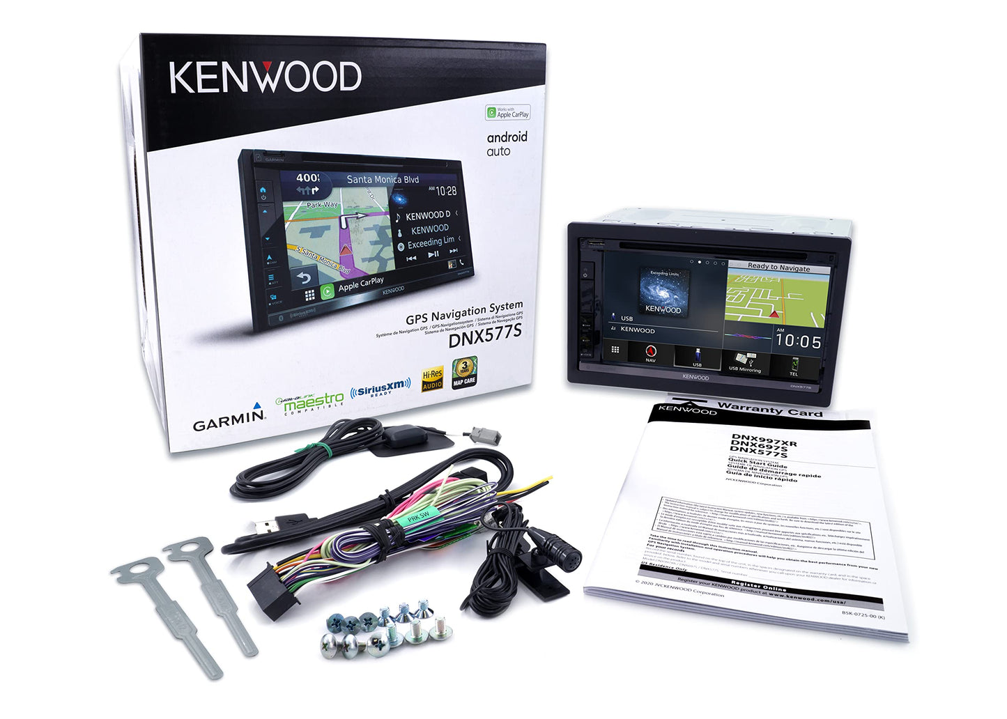 KENWOOD DNX577S 6.8" DVD Car Stereo Garmin Navigation Android | Auto CarPlay