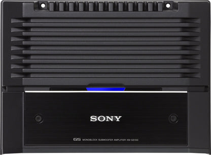 Sony XM-GS100 GS Series Mono Subwoofer Amplifier – 330W RMS @ 4Ω, 600W RMS @ 2Ω, Premium Class-D Bass Power