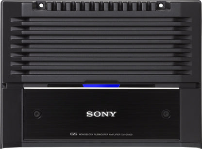 Sony XM-GS100 GS Series Mono Subwoofer Amplifier – 330W RMS @ 4Ω, 600W RMS @ 2Ω, Premium Class-D Bass Power